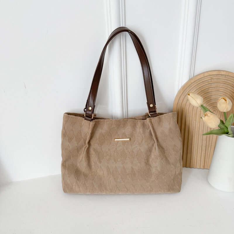 Borsa donna minimalista elegante - Tracolla trapuntata - Viva Armonia