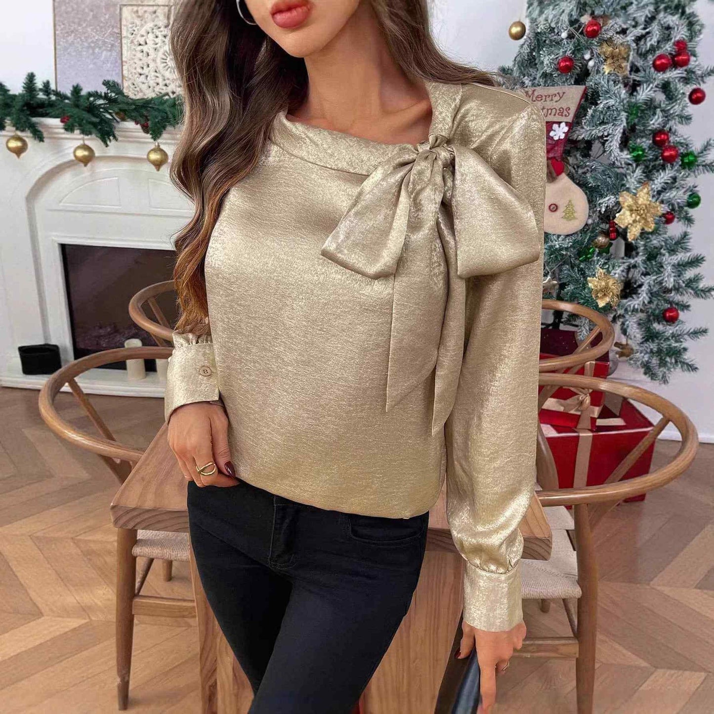 Elegante minimalista casual da donna manica lunga - Viva Armonia