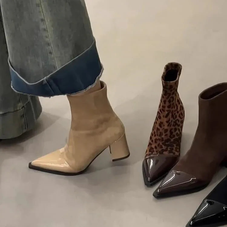 Stivali donna skinny tacco alto - Punta appuntita - Viva Armonia