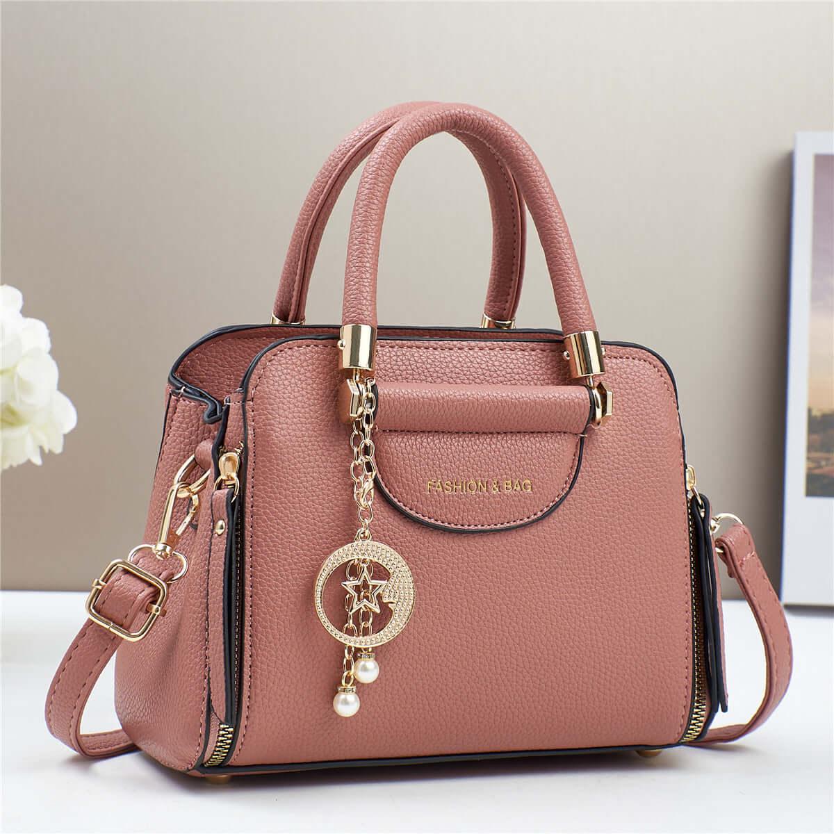 Borse moda minimalista alla moda: Versatile, casual e di grande capacità con stile occidentale e lucentezza trendy alto livello - Viva Armonia