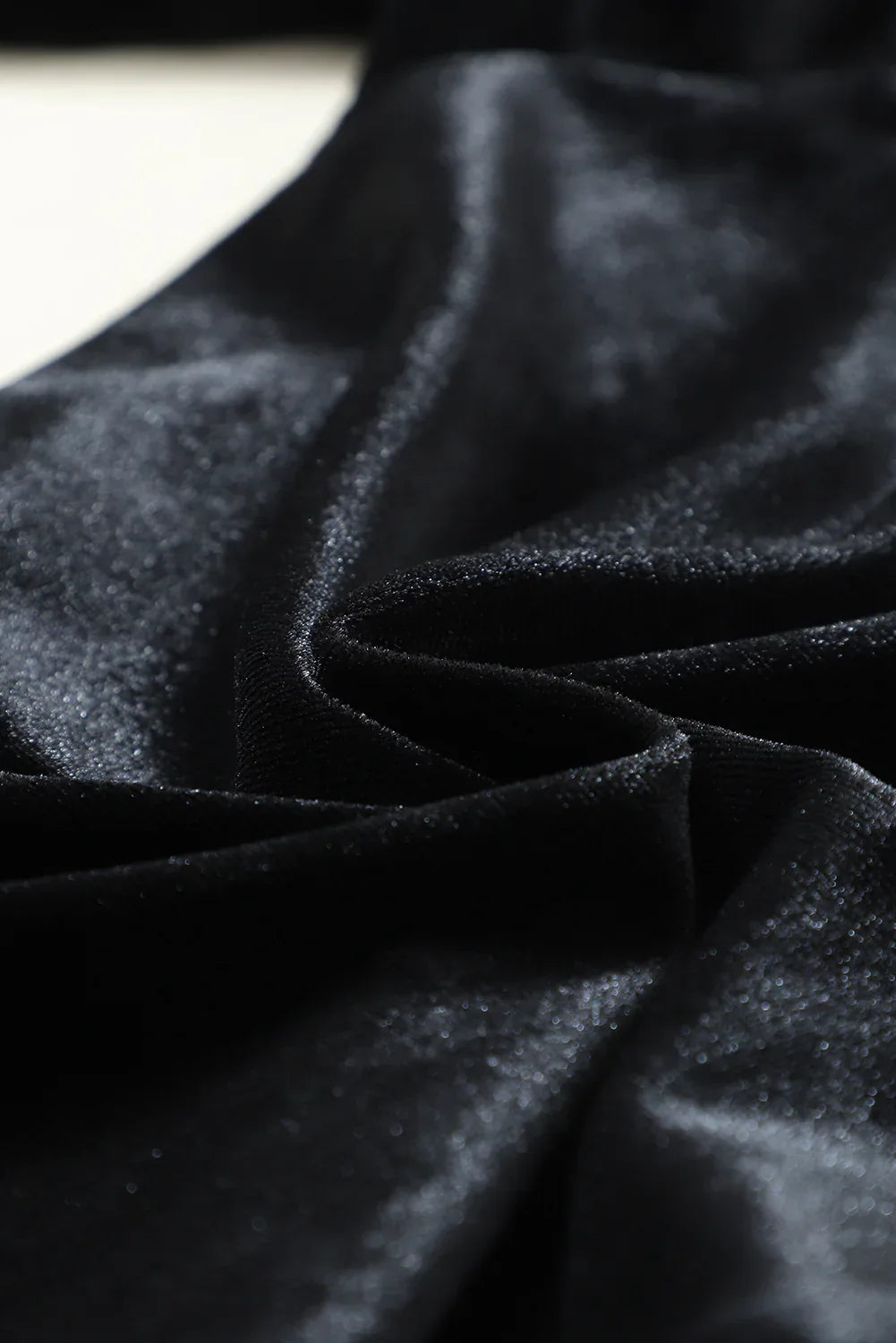 Pantaloni da jogging in velluto nero con tasca vintage - Viva Armonia