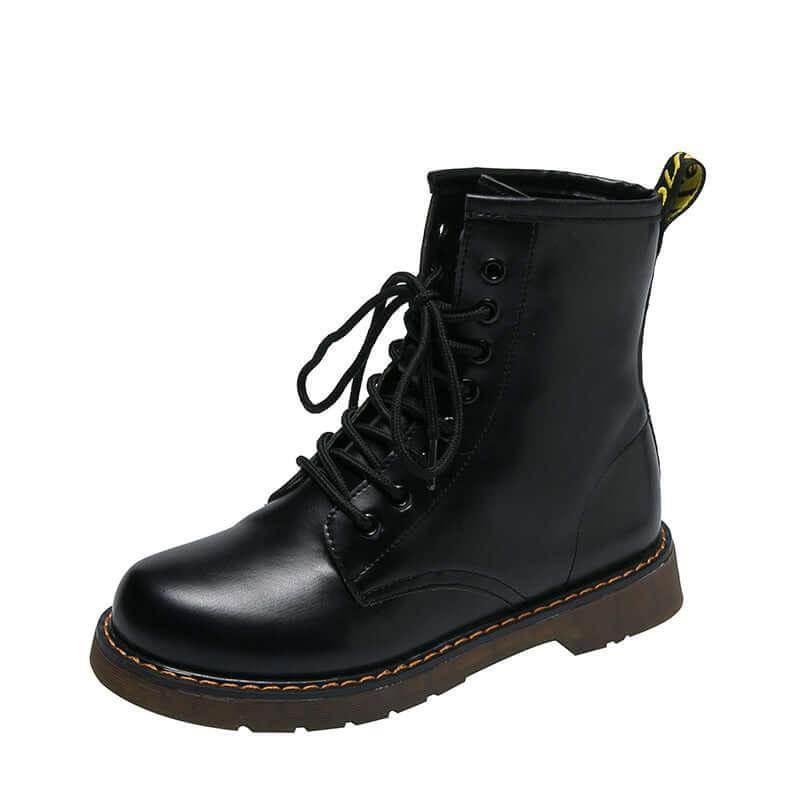 Stivali donna stile Dr Martens con lacci - Tacco medio - Viva Armonia