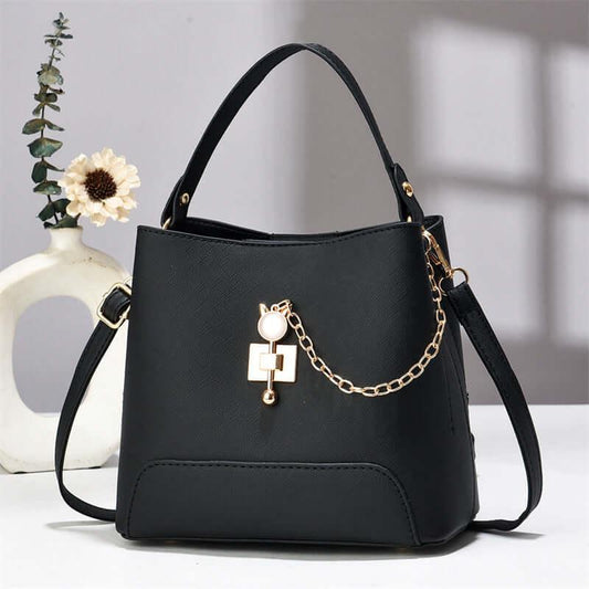 Borsa a secchiello di classe - Borsa a tracolla da donna in pelle Pu Borsa da donna elegante Borsa a tracolla da donna - Viva Armonia