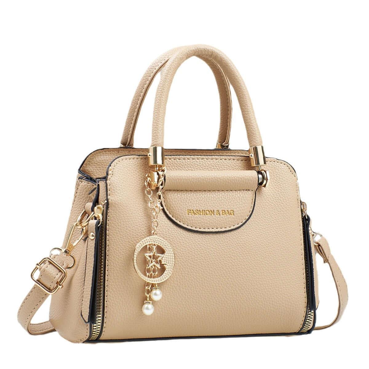 Borse moda minimalista alla moda: Versatile, casual e di grande capacità con stile occidentale e lucentezza trendy alto livello - Viva Armonia