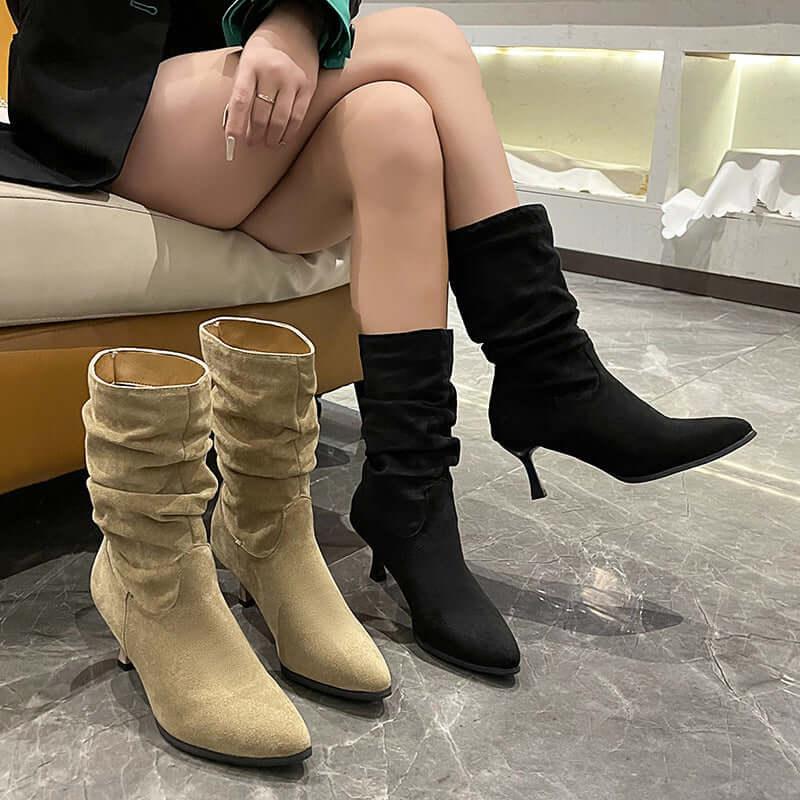 Stivaletti invernali donna con punta alta per un comfort e stile eccezionali - Viva Armonia