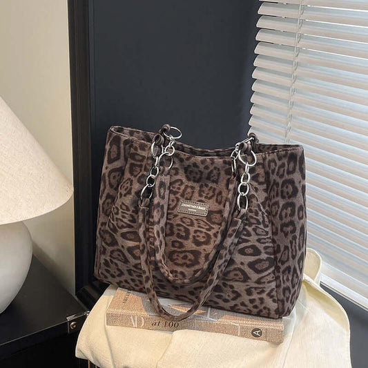 Borsa tote leopardata donna 2025s Ultimo stile alla moda - Viva Armonia