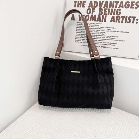 Borsa donna minimalista elegante - Tracolla trapuntata - Viva Armonia