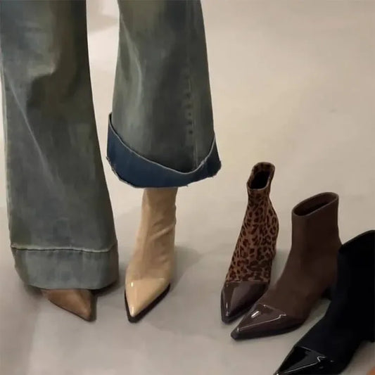 Stivali donna skinny tacco alto - Punta appuntita - Viva Armonia