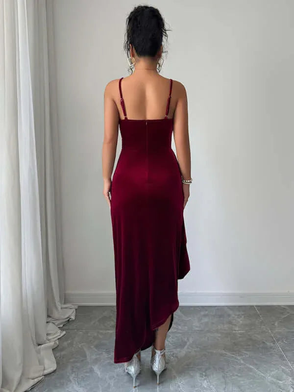 Elegante abito da sera con bretelle e abito lungo - Viva Armonia